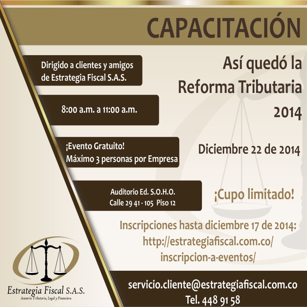 Capacitación Reforma Tributaria 2014